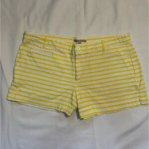 Gap Shorts Yellow Striped
